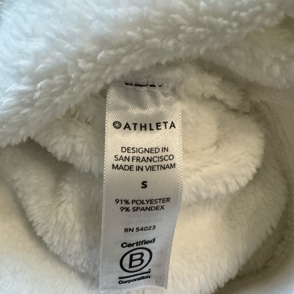 Athleta Double Cozy Karma Funnel Neck, white SIZE S #511446 - Picture 7 of 9